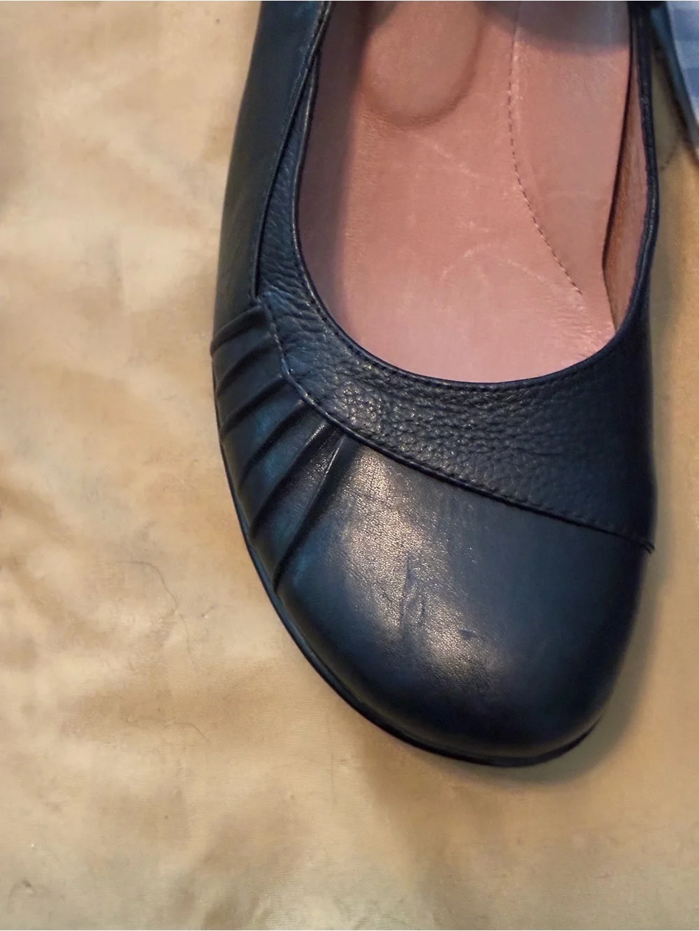 Umberto Raffini Black Leather Mary Jane Heels Sz 7.5